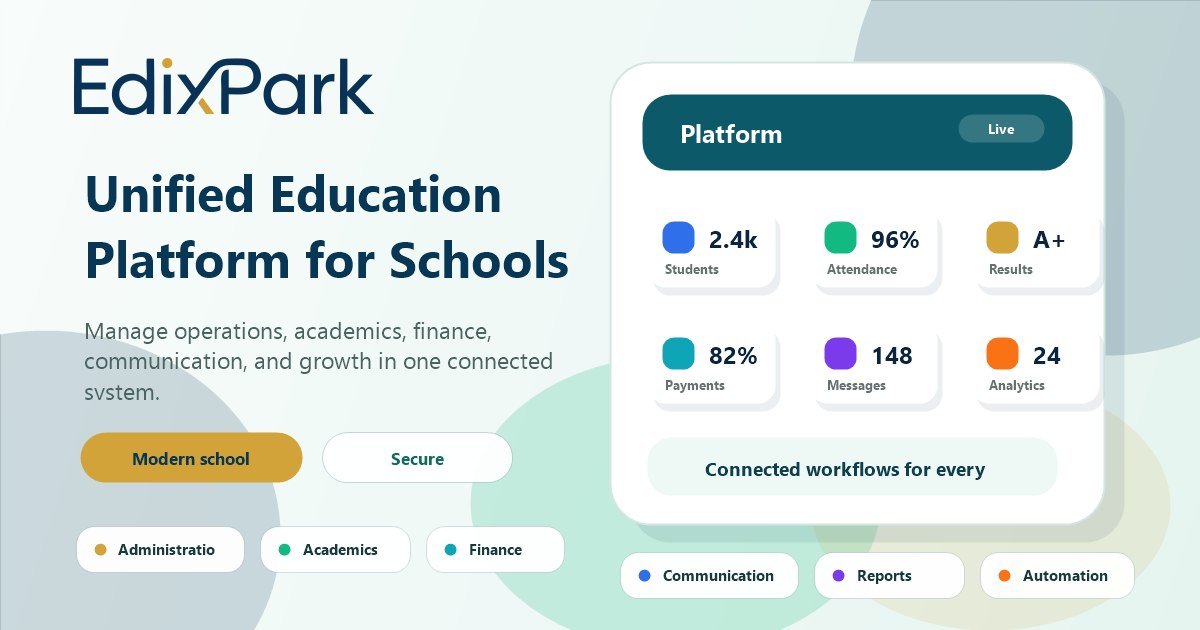 EdixPark school management platform preview